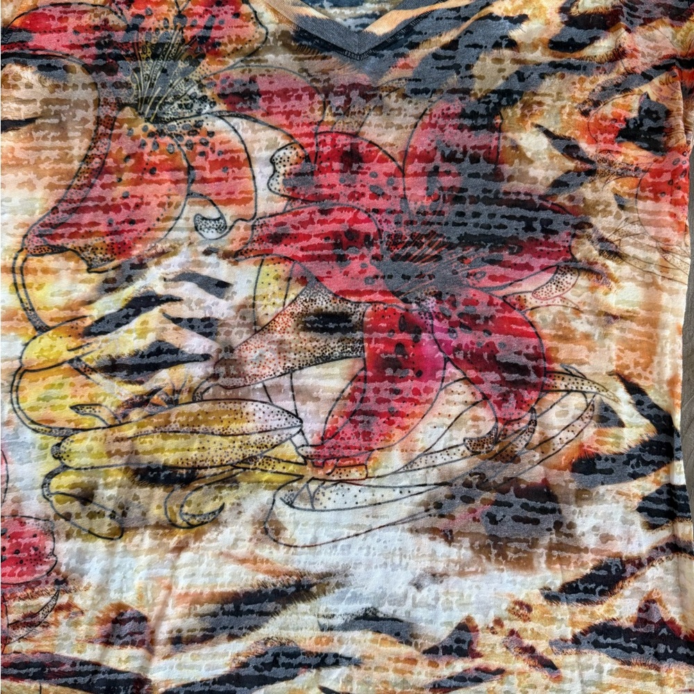 Lot of 3 NEW Awake Couture Los Angeles‎ V-Neck Shirt Short Sleeve Women Medium - Picture 6 of 13